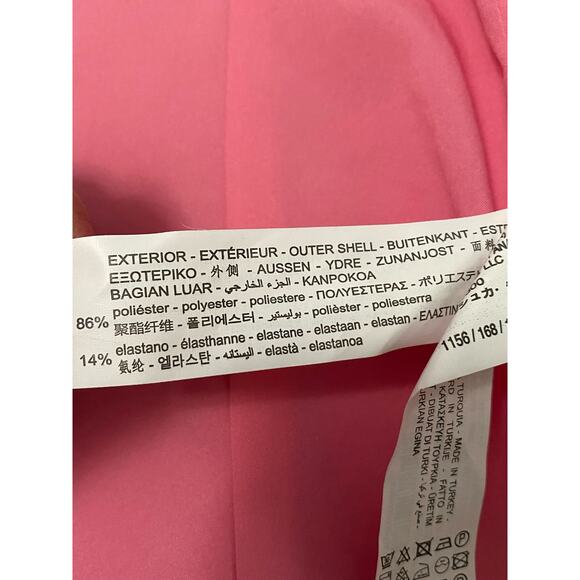 Bershka Open front Pink 3/4 Sleeve Blazer Women’s Business Office Small - Picture 8 of 8